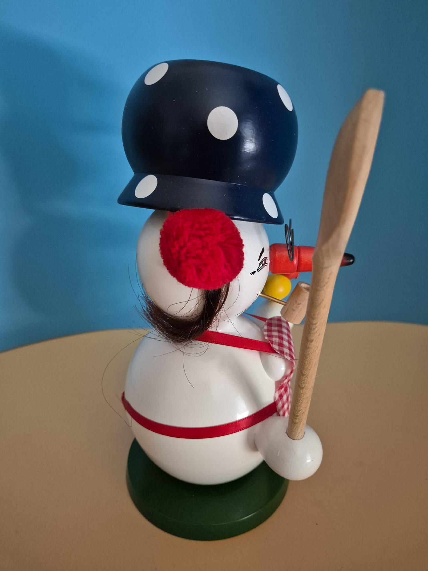 Seiffener Nussknackerhaus Schneemann-Räuchermann „Koch“