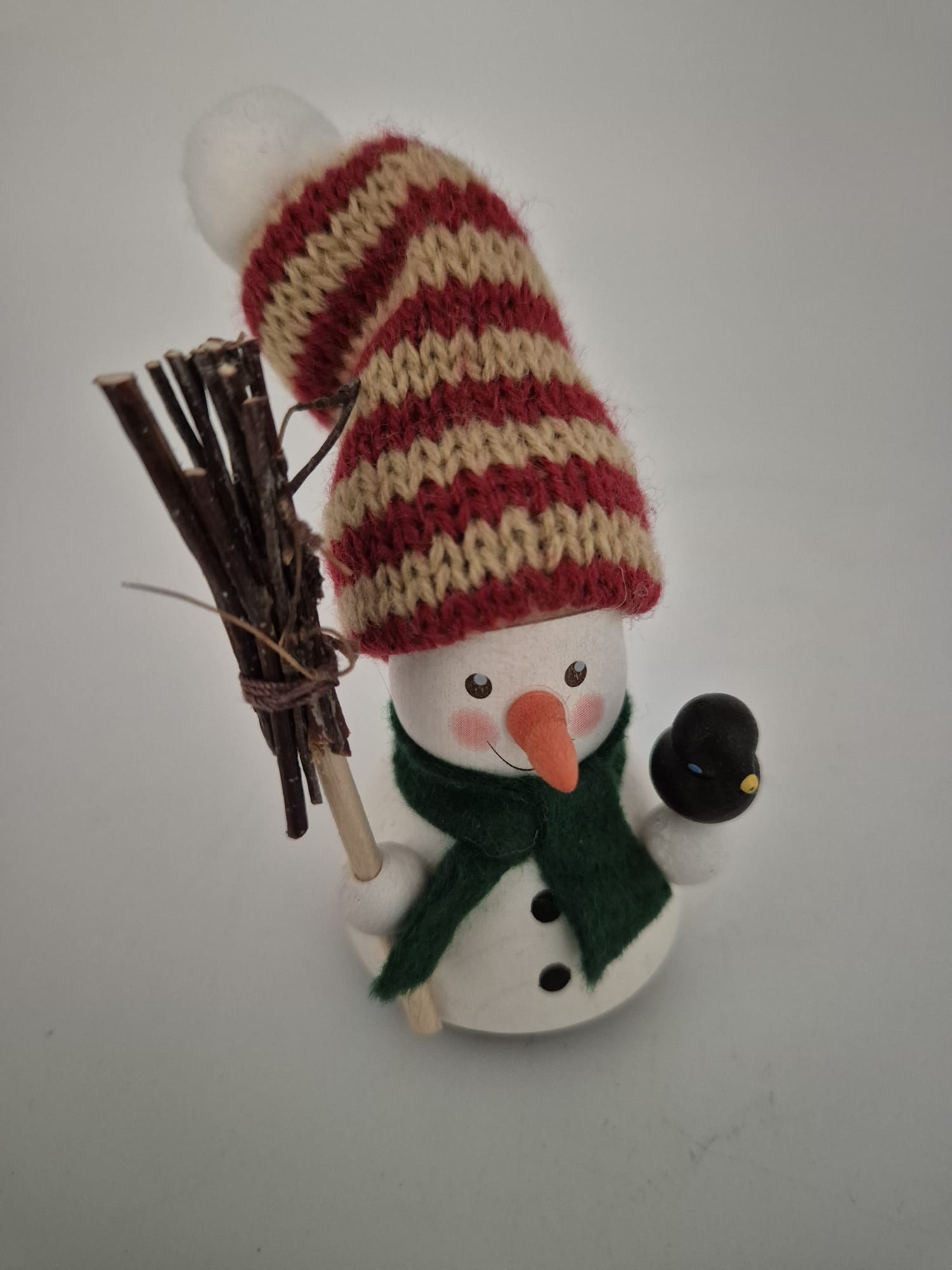 Ulbricht Schneemann Wackelmännchen Erzgebirge