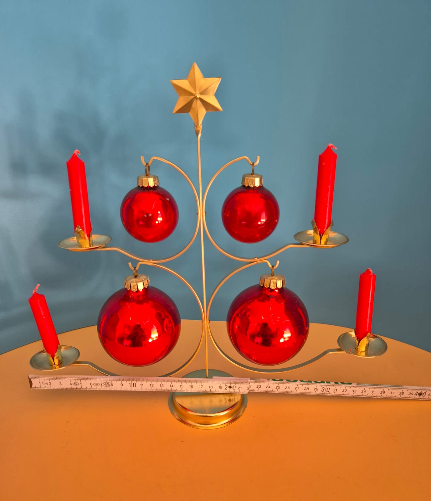 Adventsständer VEB Thüringer Glasschmuck Lauscha