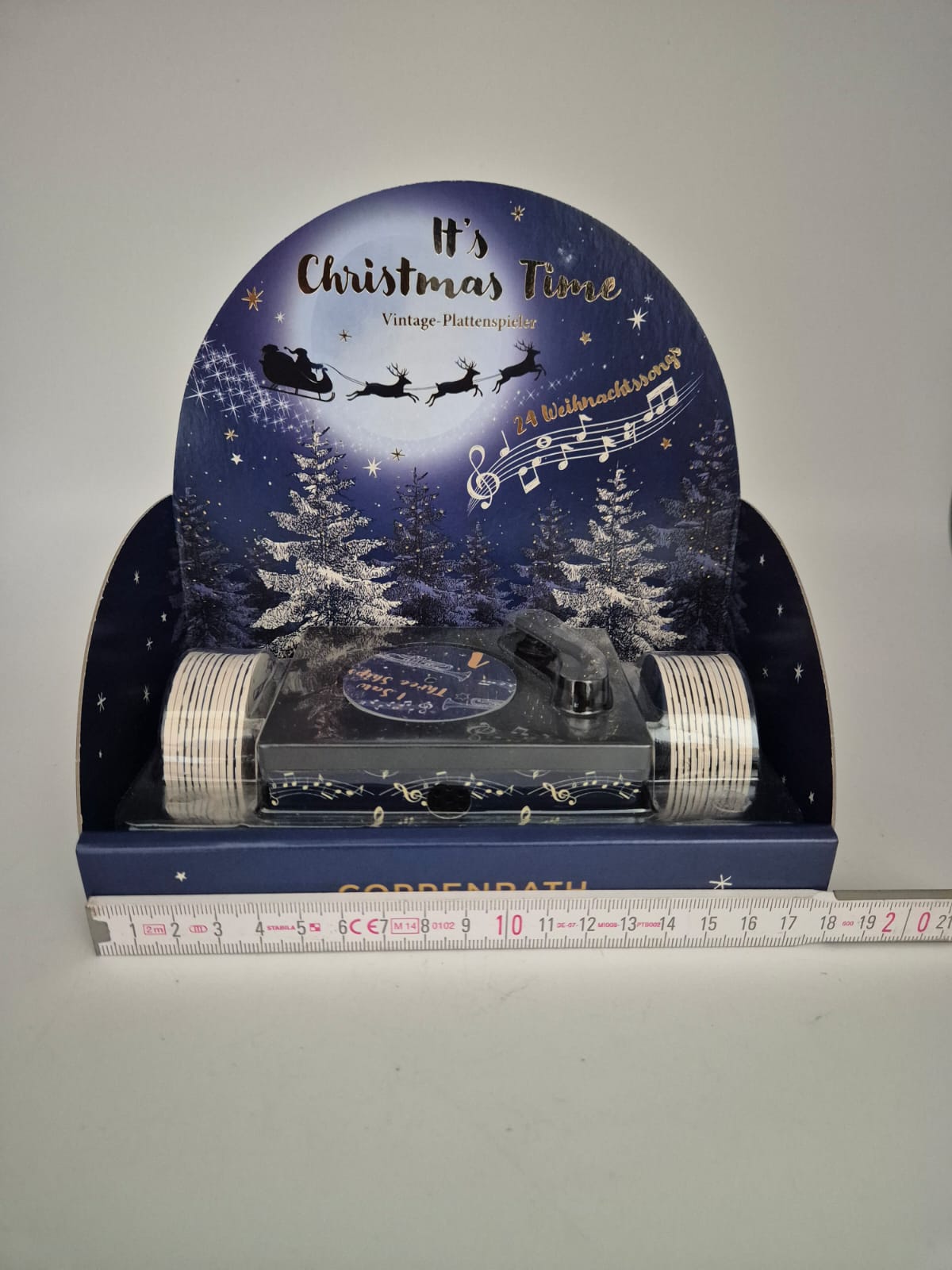 Coppenrath Vintage-Plattenspieler „It’s Christmas Time“