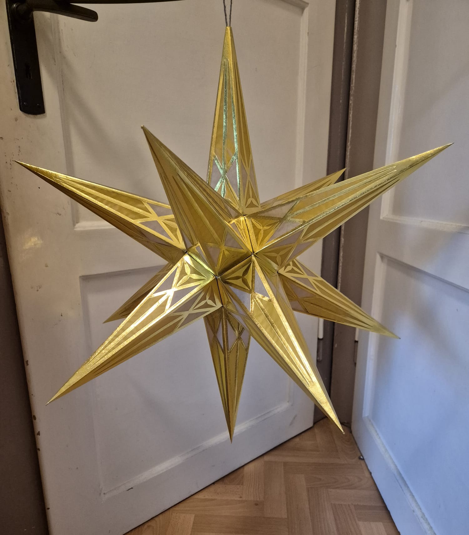 Hartensteiner Advent- und Weihnachtsstern (DDR, gold-gelb)