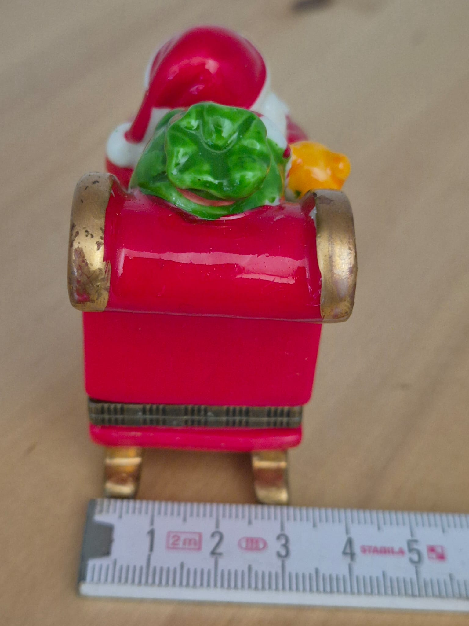 Weihnachtsmann im Schlitten – Porzellanbox