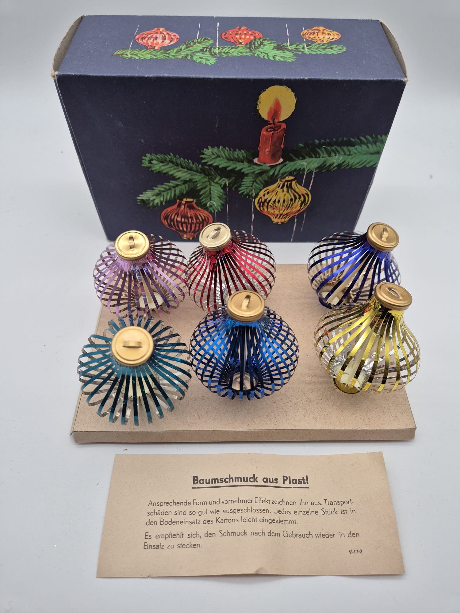 DDR Baumschmuck aus Plast – VEB Thür. Glasschmuck Lauscha