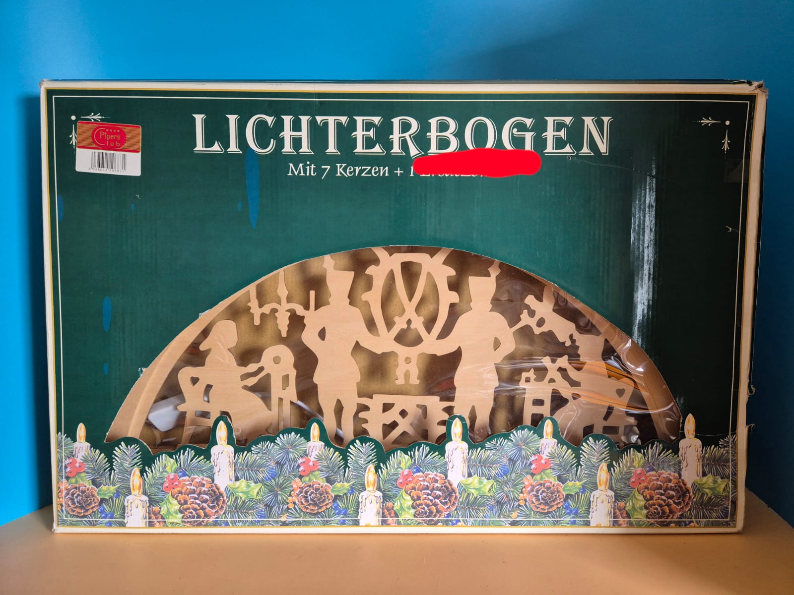 Großer Lichterbogen mit 7 Kerzen – Bergmannmotiv