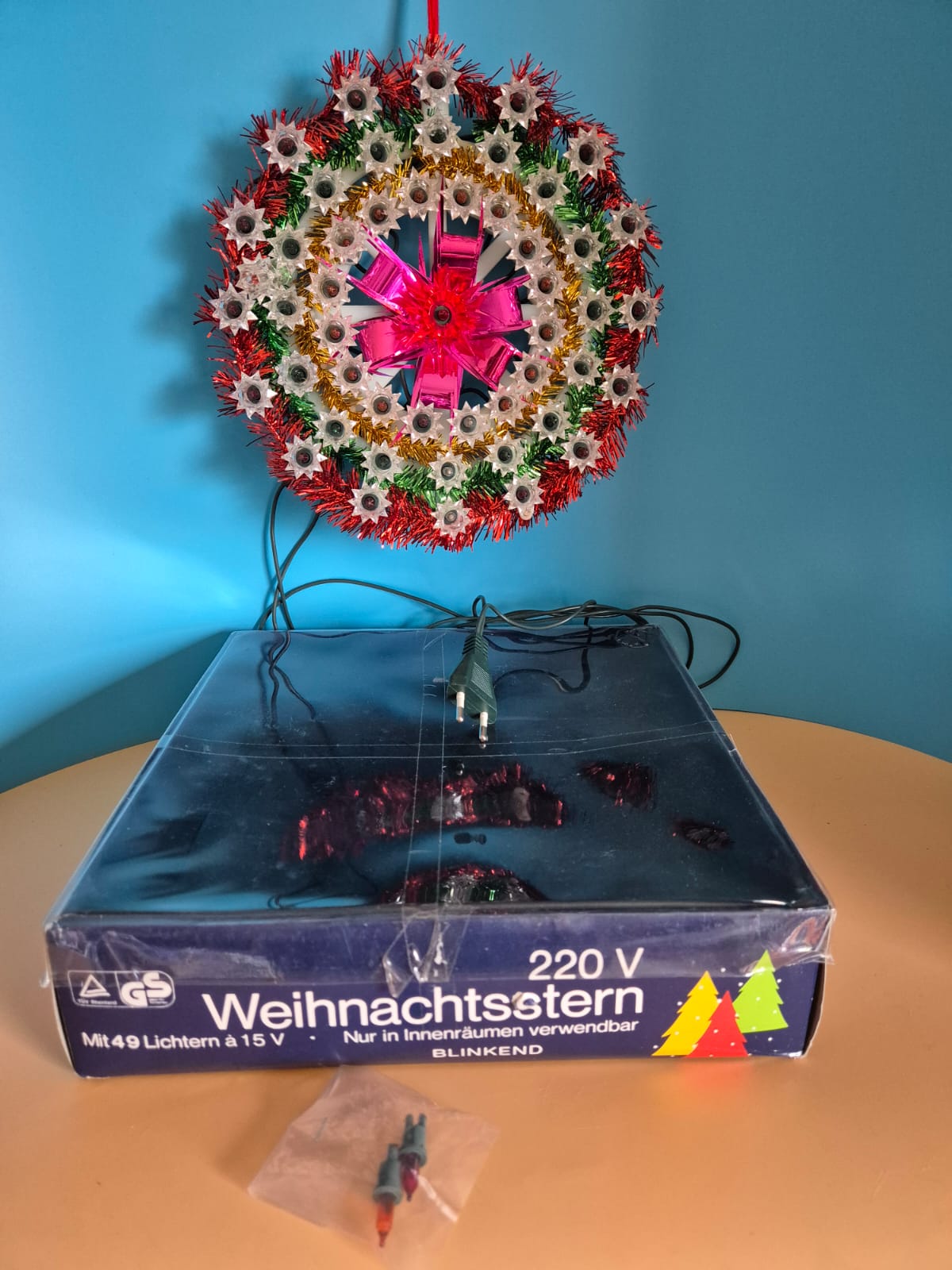 Weihnachtsstern mit 49 Lichtern – blinkend