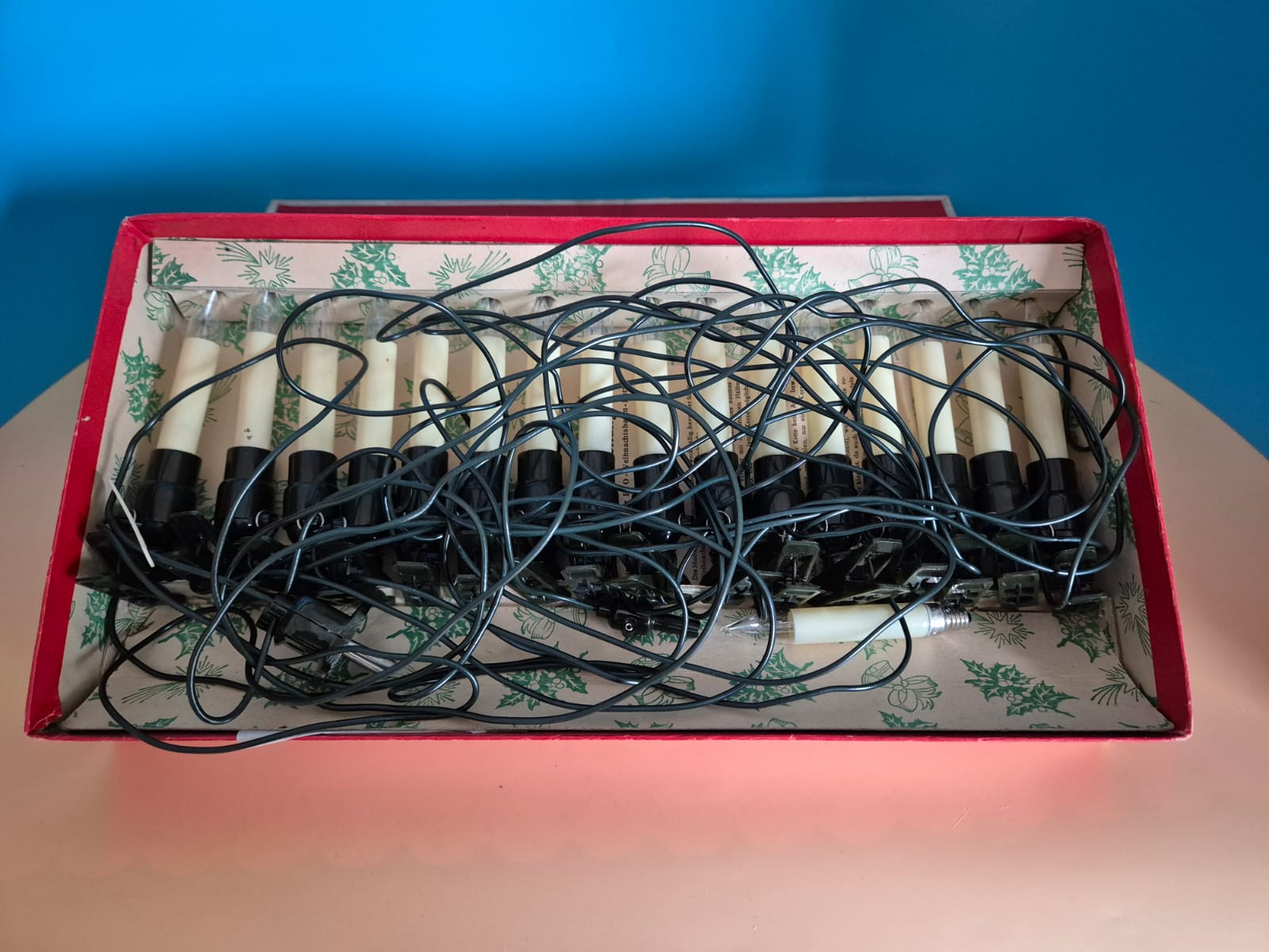 DDR Weihnachtsbaumbeleuchtung VEB Elektroinstallation Oberlind Sonneberg