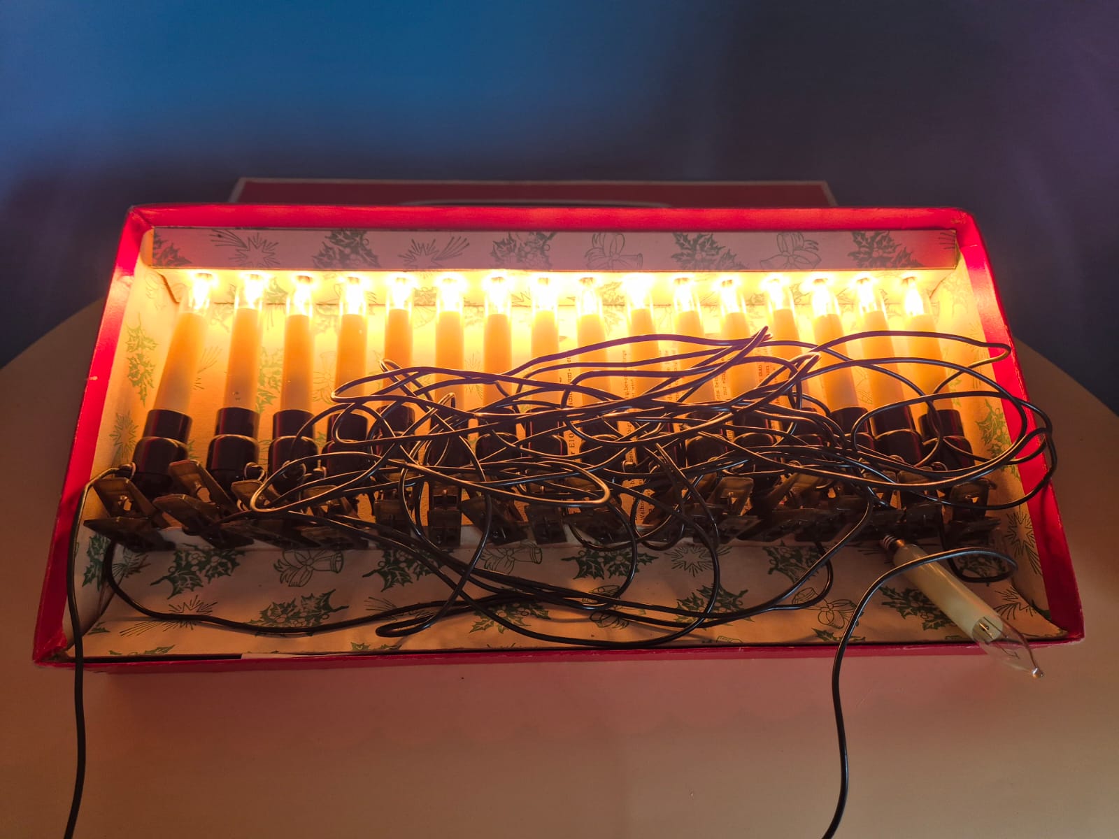 DDR Weihnachtsbaumbeleuchtung VEB Elektroinstallation Oberlind Sonneberg