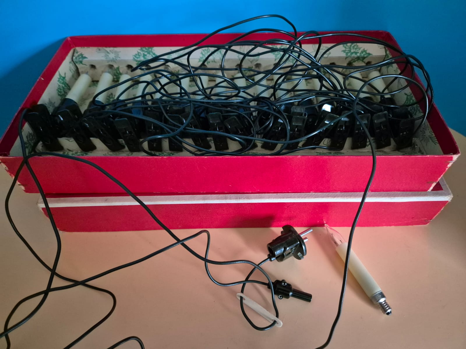 DDR Weihnachtsbaumbeleuchtung VEB Elektroinstallation Oberlind Sonneberg