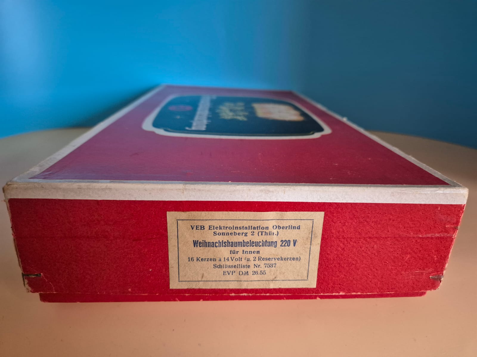 DDR Weihnachtsbaumbeleuchtung VEB Elektroinstallation Oberlind Sonneberg