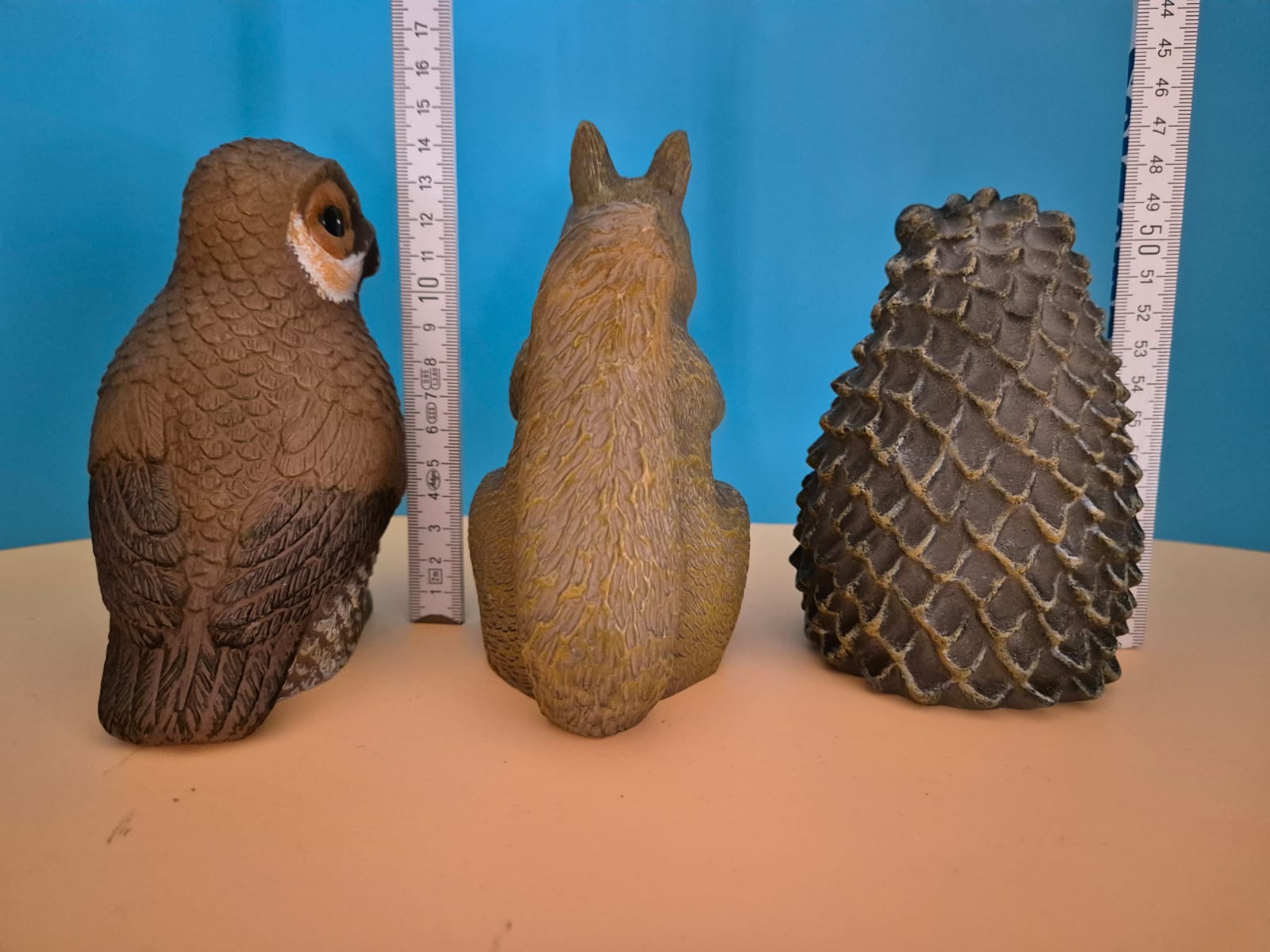 LED-Tierfiguren 3er-Set – Eule, Eichhörnchen & Igel