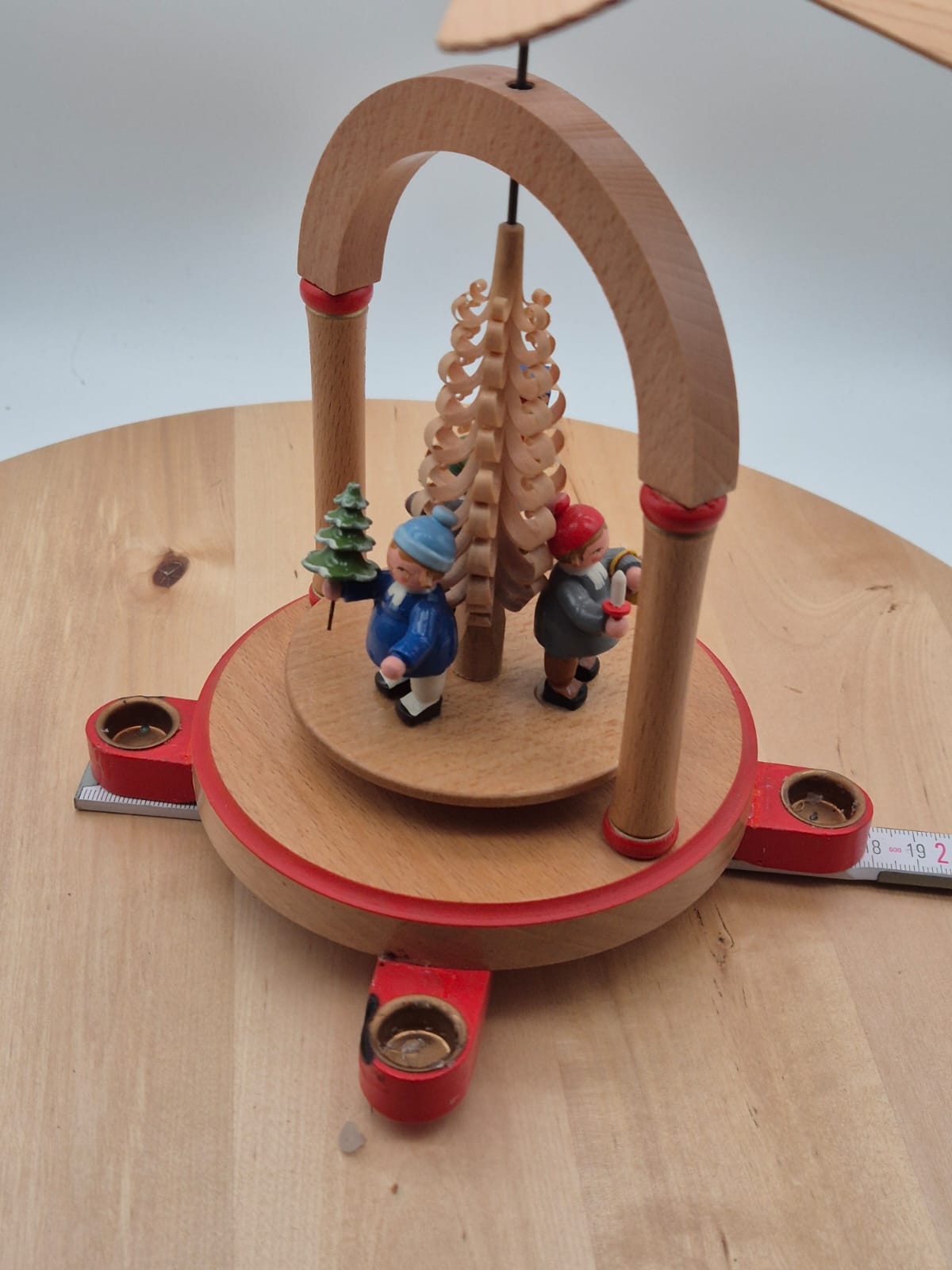 DDR Weihnachtspyramide Holz Erzgebirge mit OVP KWO Olbernhau