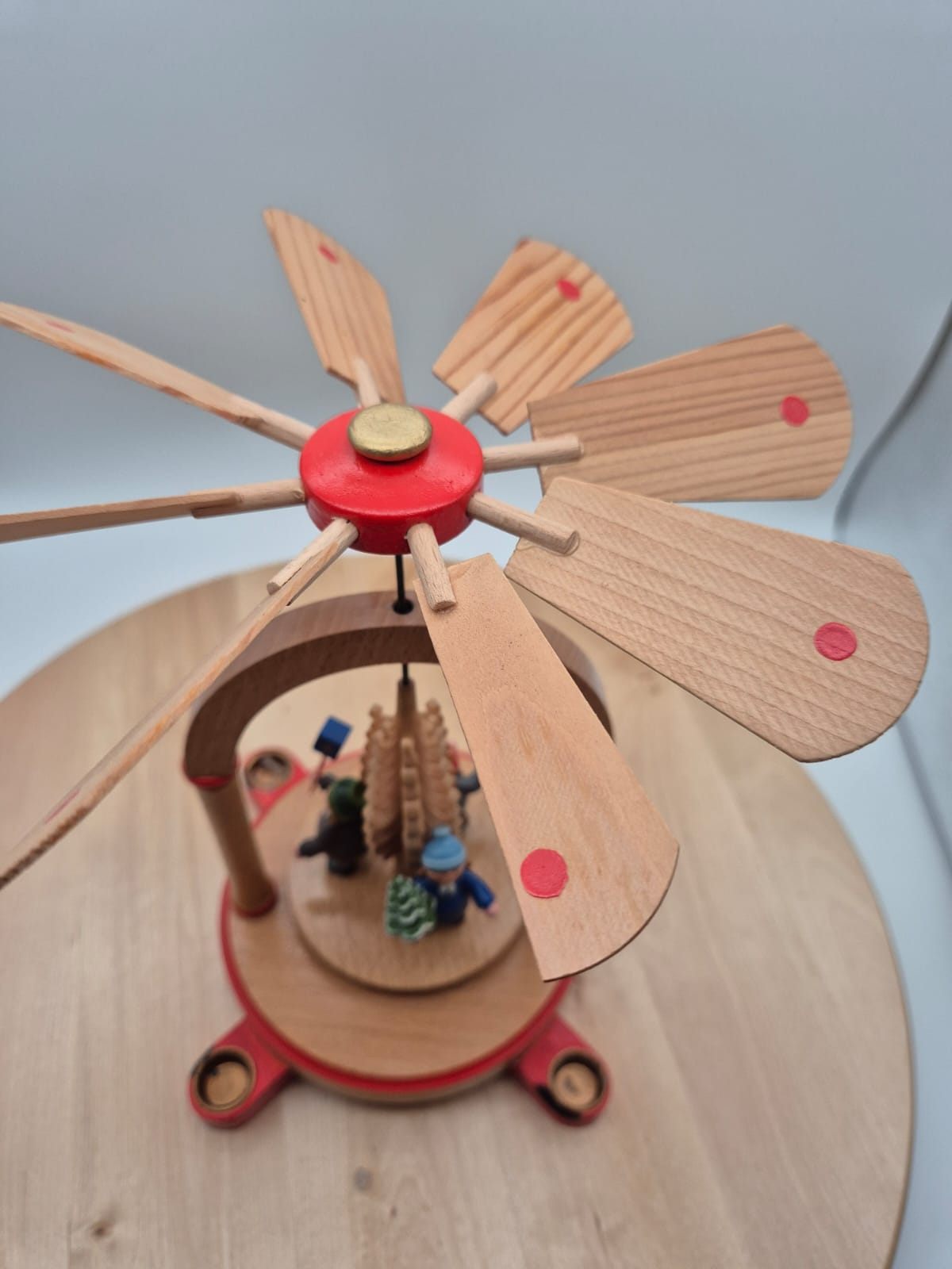 DDR Weihnachtspyramide Holz Erzgebirge mit OVP KWO Olbernhau