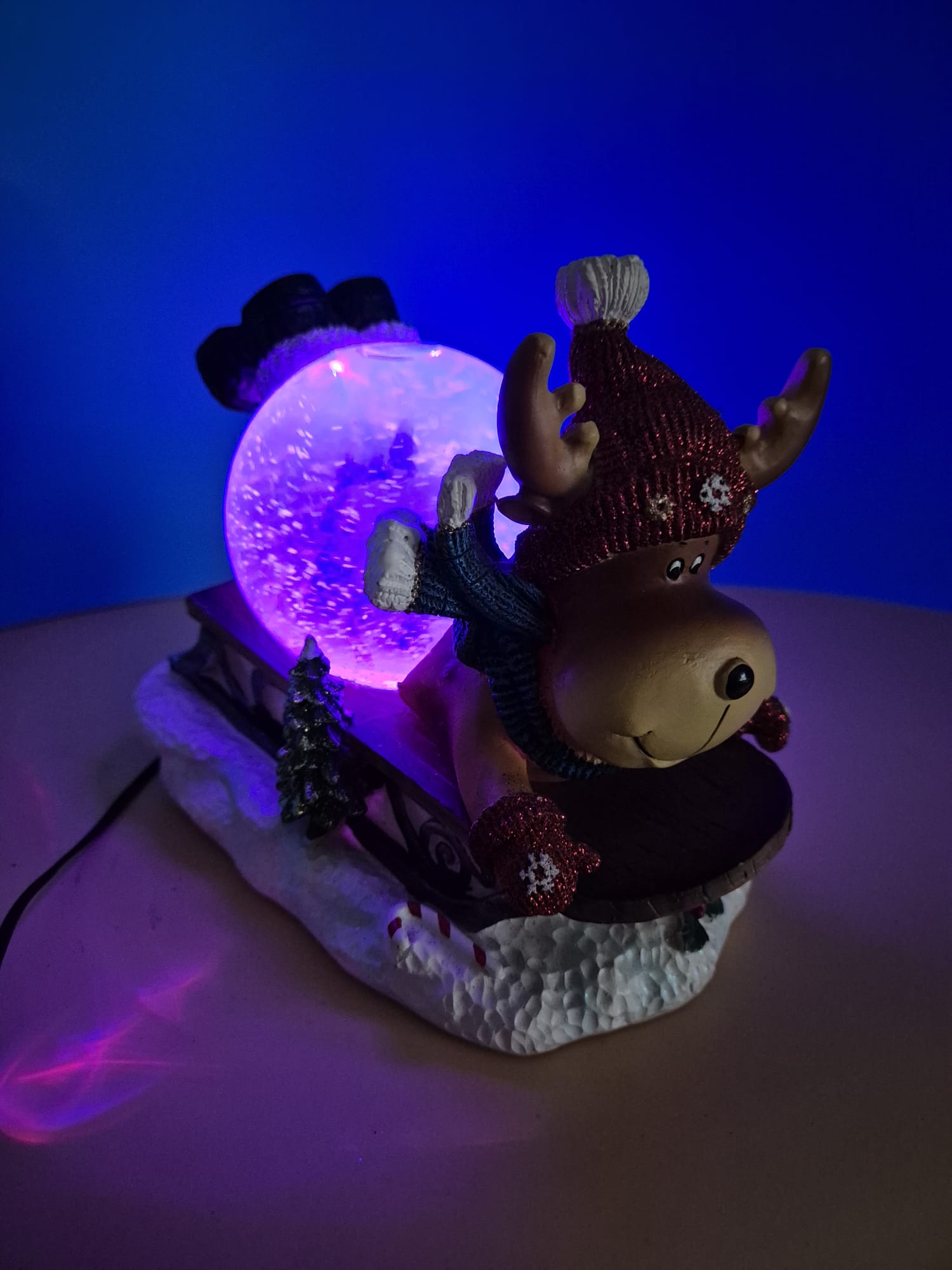 QVC Schneekugel – Rentierschlitten