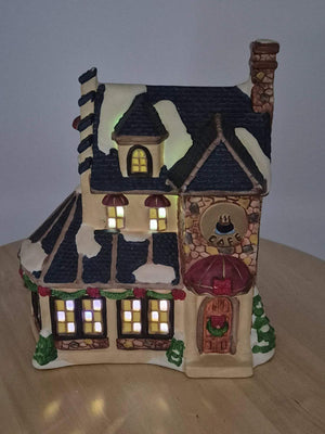 Keramik Lichthaus „Café“ mit Beleuchtung