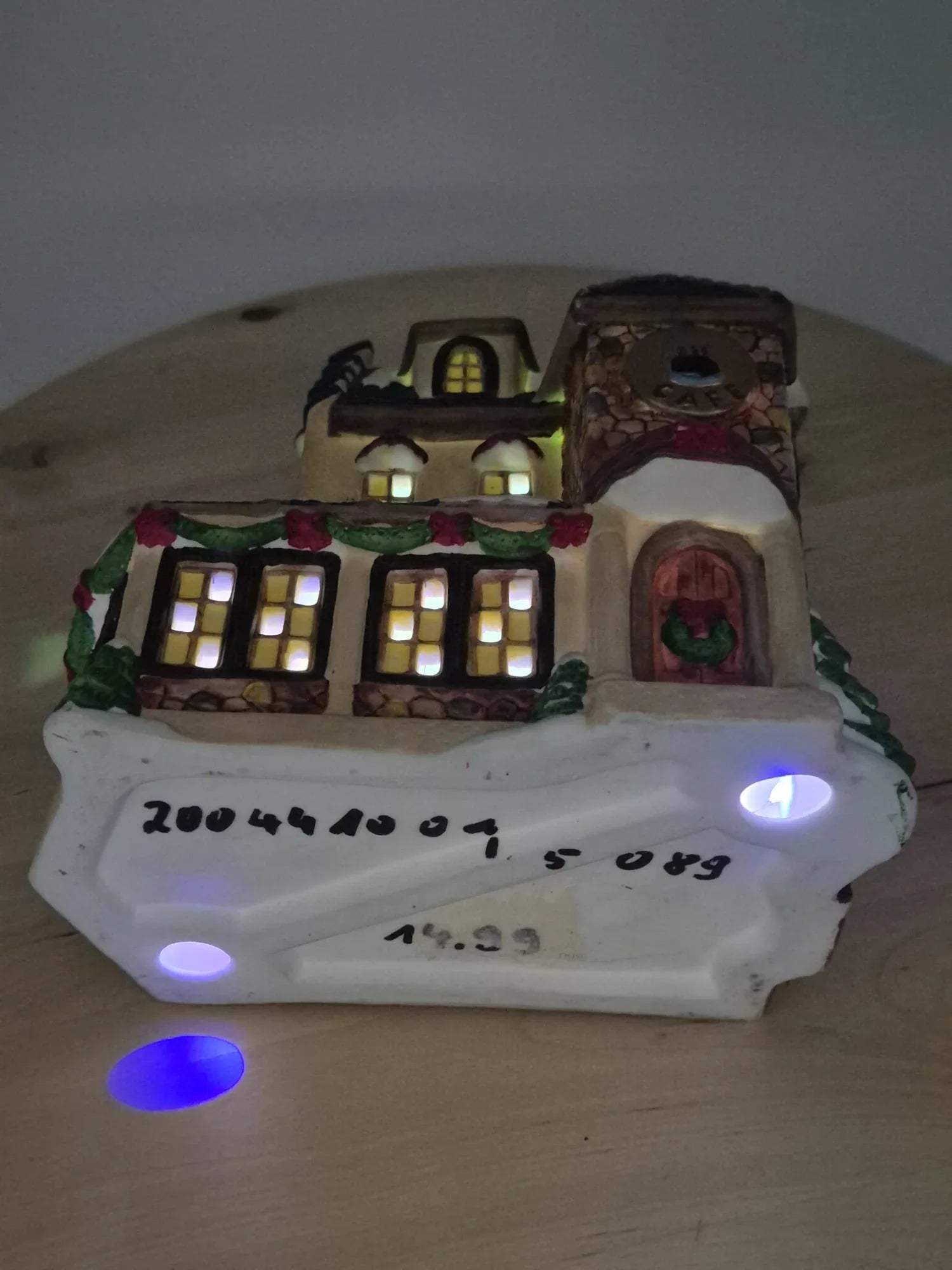 Keramik Lichthaus „Café“ mit Beleuchtung