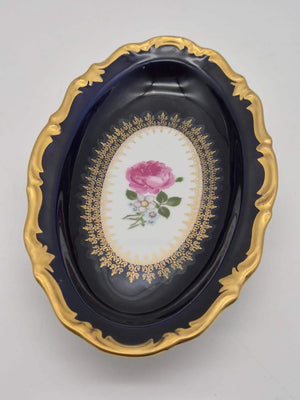 Konfektschale mit Goldrand – DDR Porzellan, Made in GDR