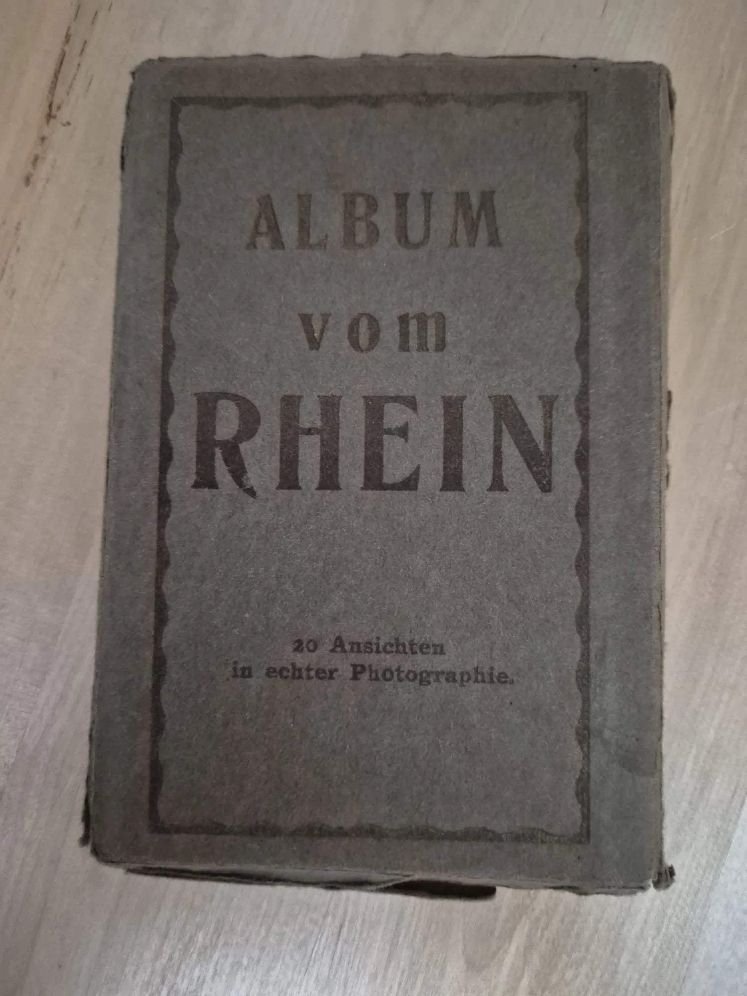 Postkartenalbum „Album vom Rhein“ – historische Ansichten