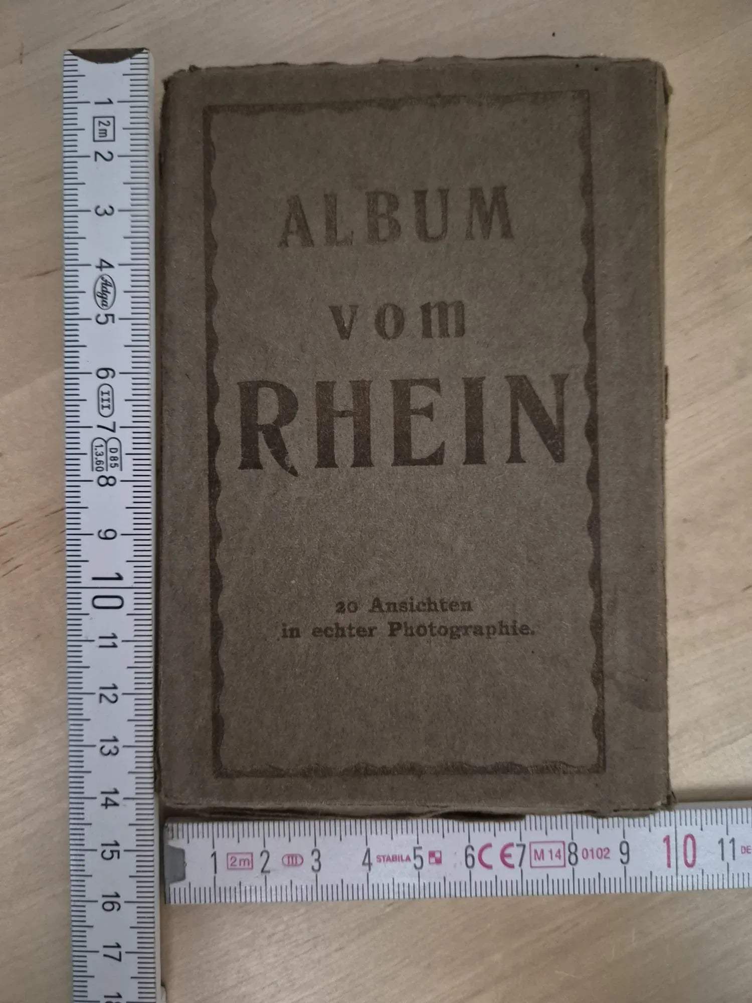 Postkartenalbum „Album vom Rhein“ – historische Ansichten