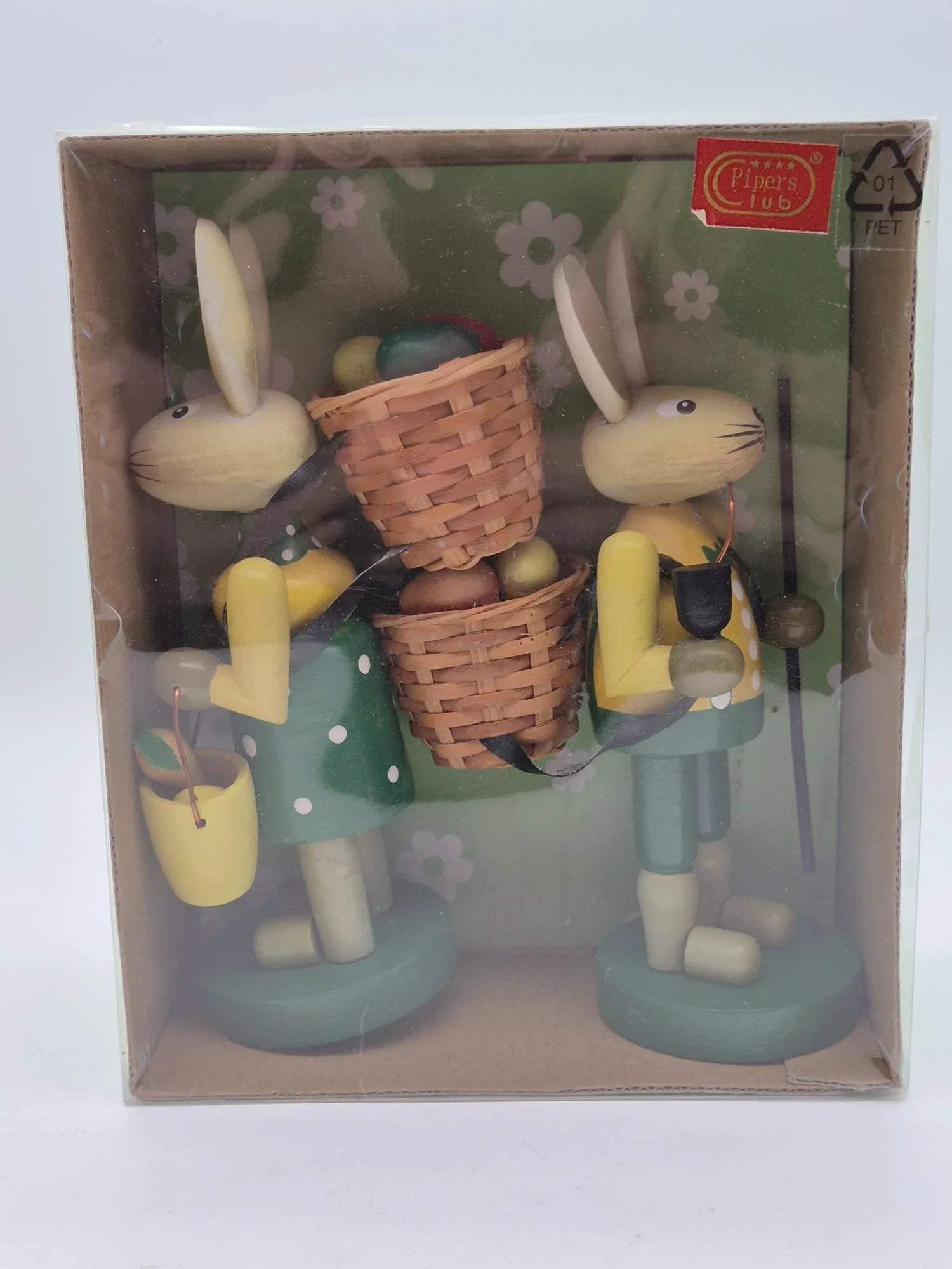 Osterhasen Paar Holzfiguren Brettschneider Stützengrün