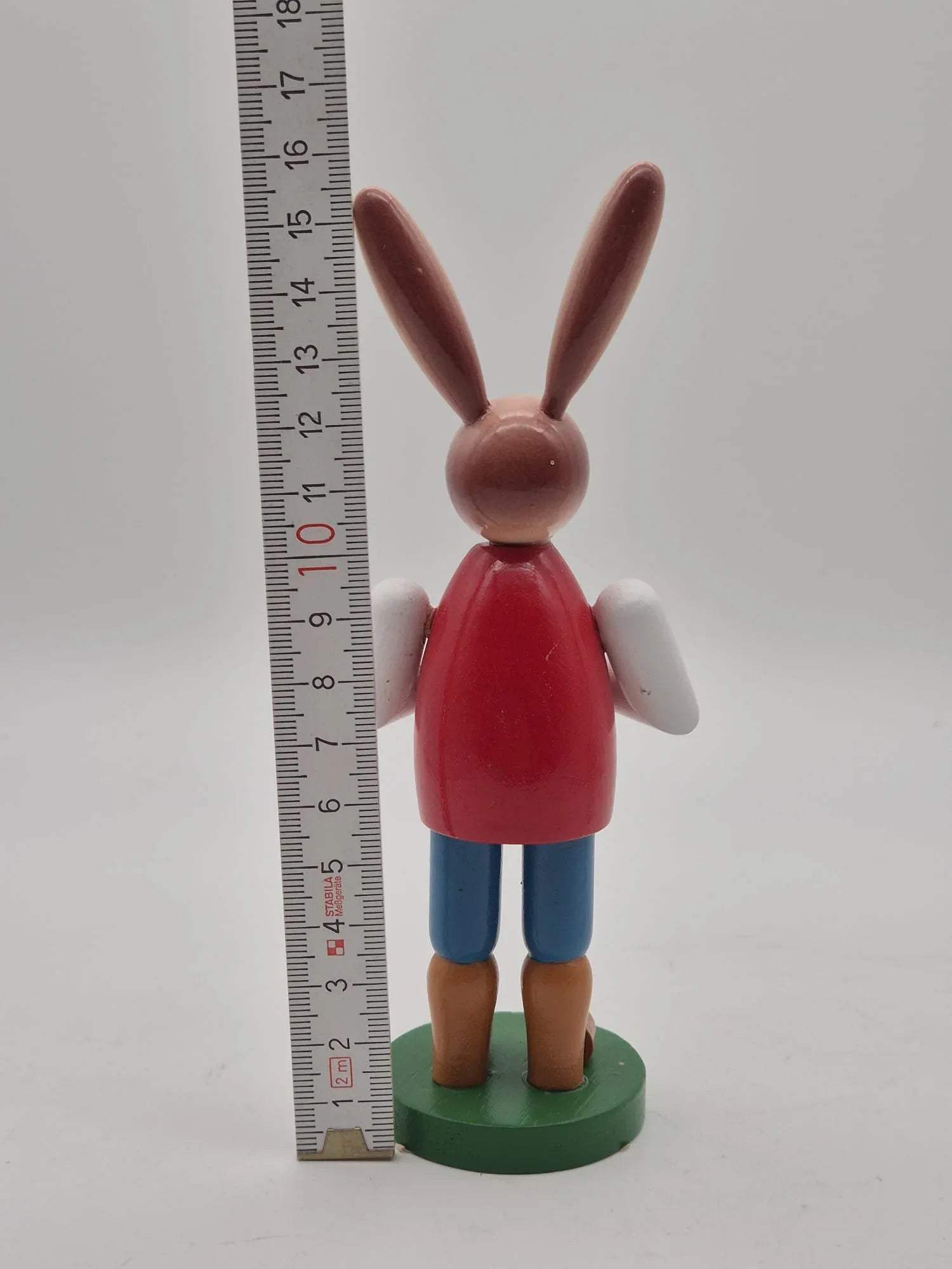 Osterhase Musiker mit Klarinette Jens Bretschneider Holzfigur in OVP