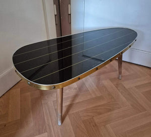 DDR Blumenbank / Nierentisch mit Glasplatte Modell „17“ – Hermann Götze Neustadt (Orla)
