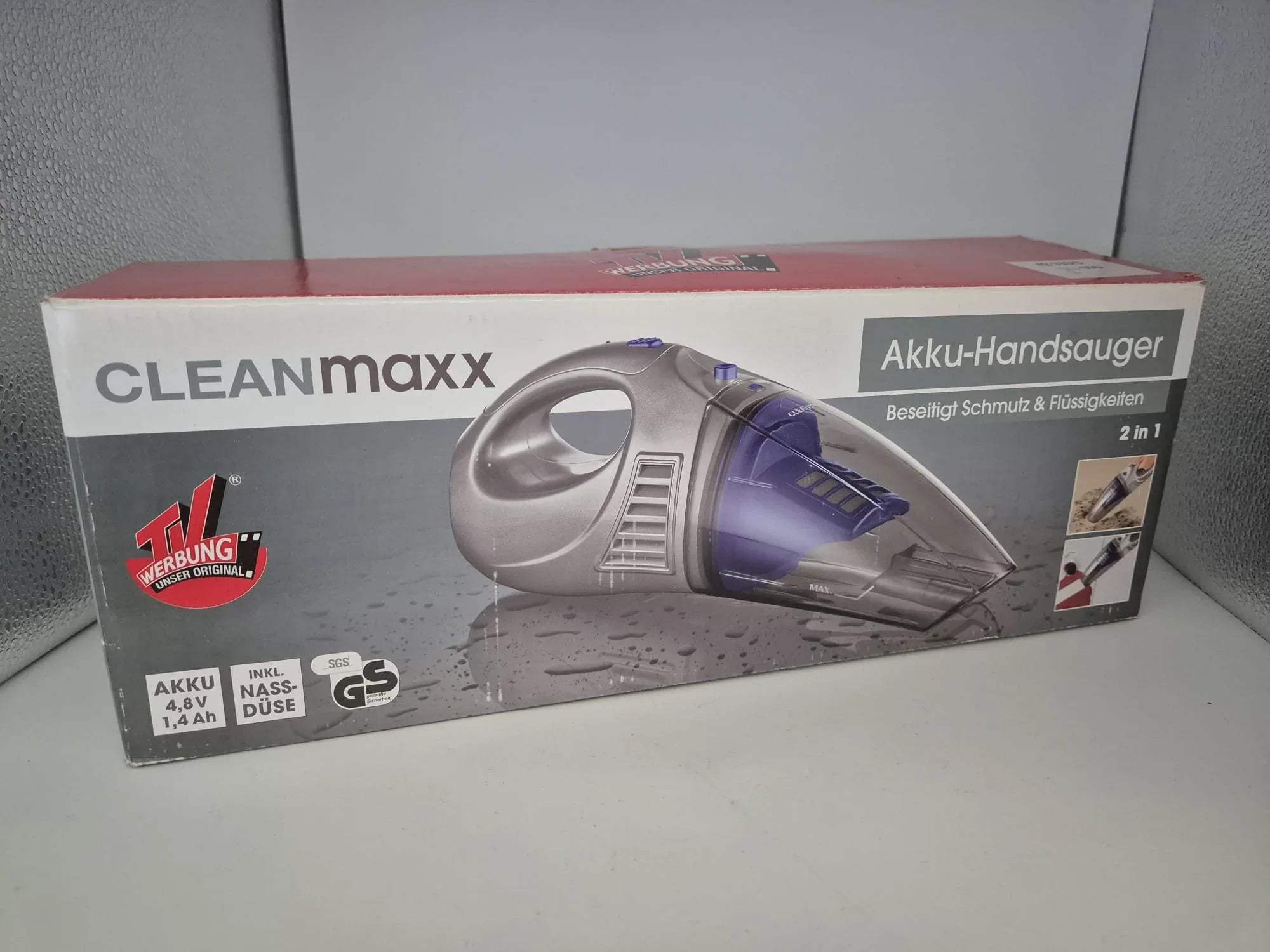 CLEANmaxx Akku-Handsauger Nass-/Trockensauger 2in1
