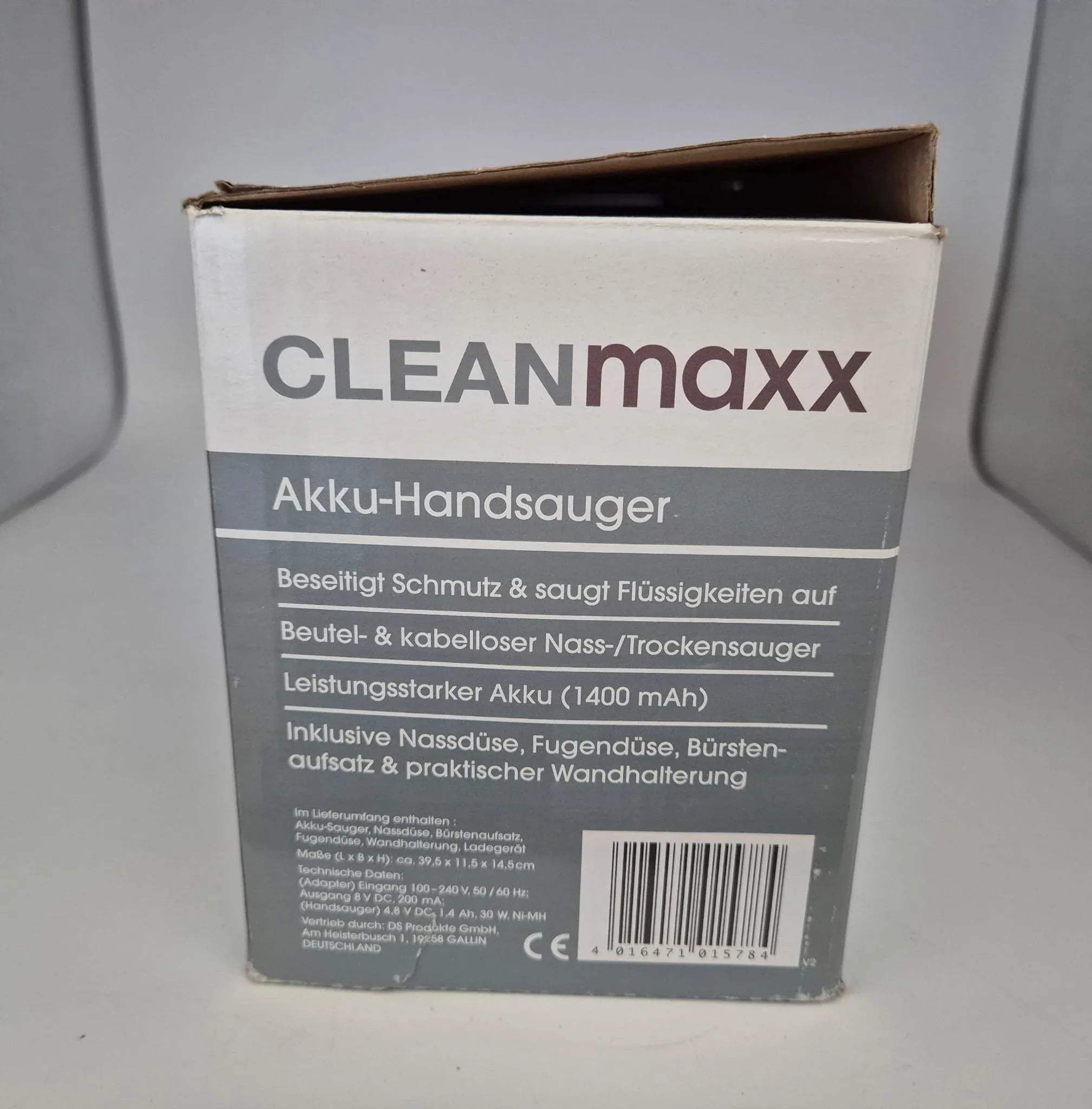 CLEANmaxx Akku-Handsauger Nass-/Trockensauger 2in1