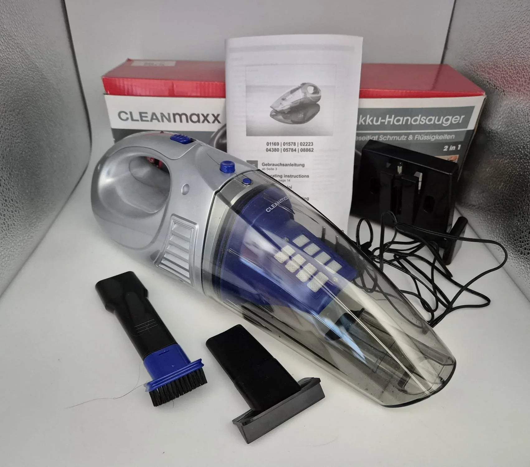 CLEANmaxx Akku-Handsauger Nass-/Trockensauger 2in1