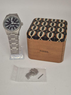 Fossil Defender Herren Armbanduhr Solar Edelstahl mit Box