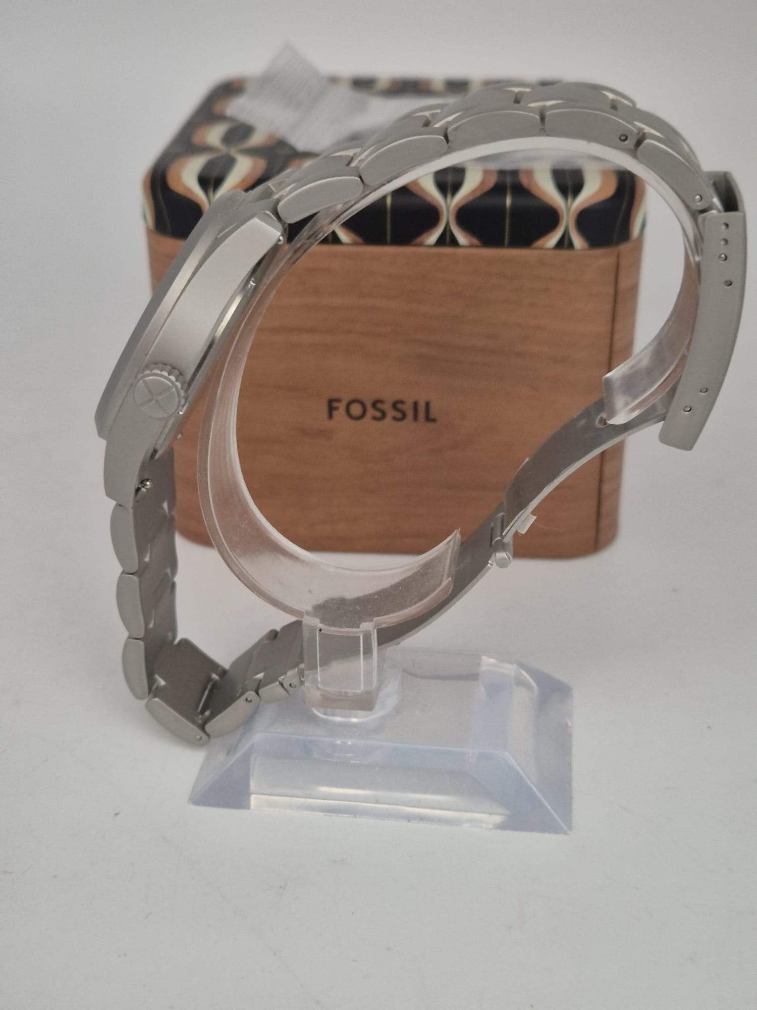 Fossil Defender Herren Armbanduhr Solar Edelstahl mit Box
