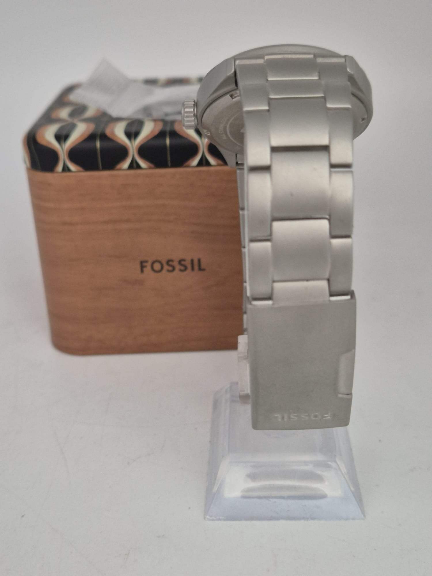 Fossil Defender Herren Armbanduhr Solar Edelstahl mit Box