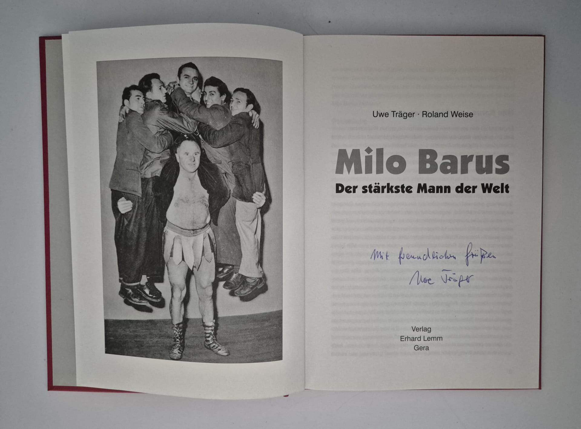 Buch: Milo Barus – Der stärkste Mann der Welt (signiert)