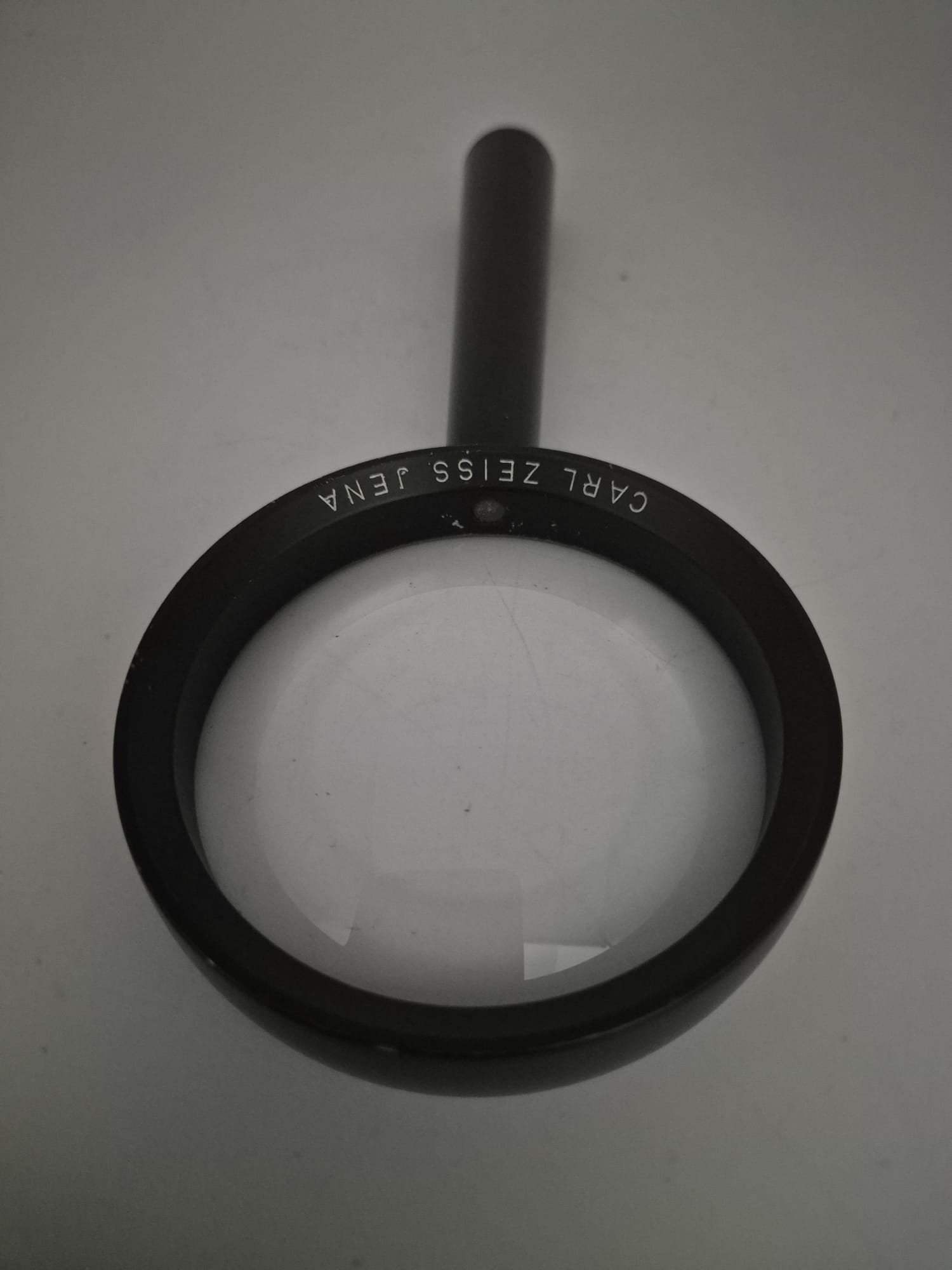 Carl Zeiss Jena Lupe / Leselupe Vintage – große Handlupe mit Glaslinse