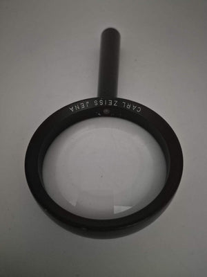 Carl Zeiss Jena Lupe / Leselupe Vintage – große Handlupe mit Glaslinse