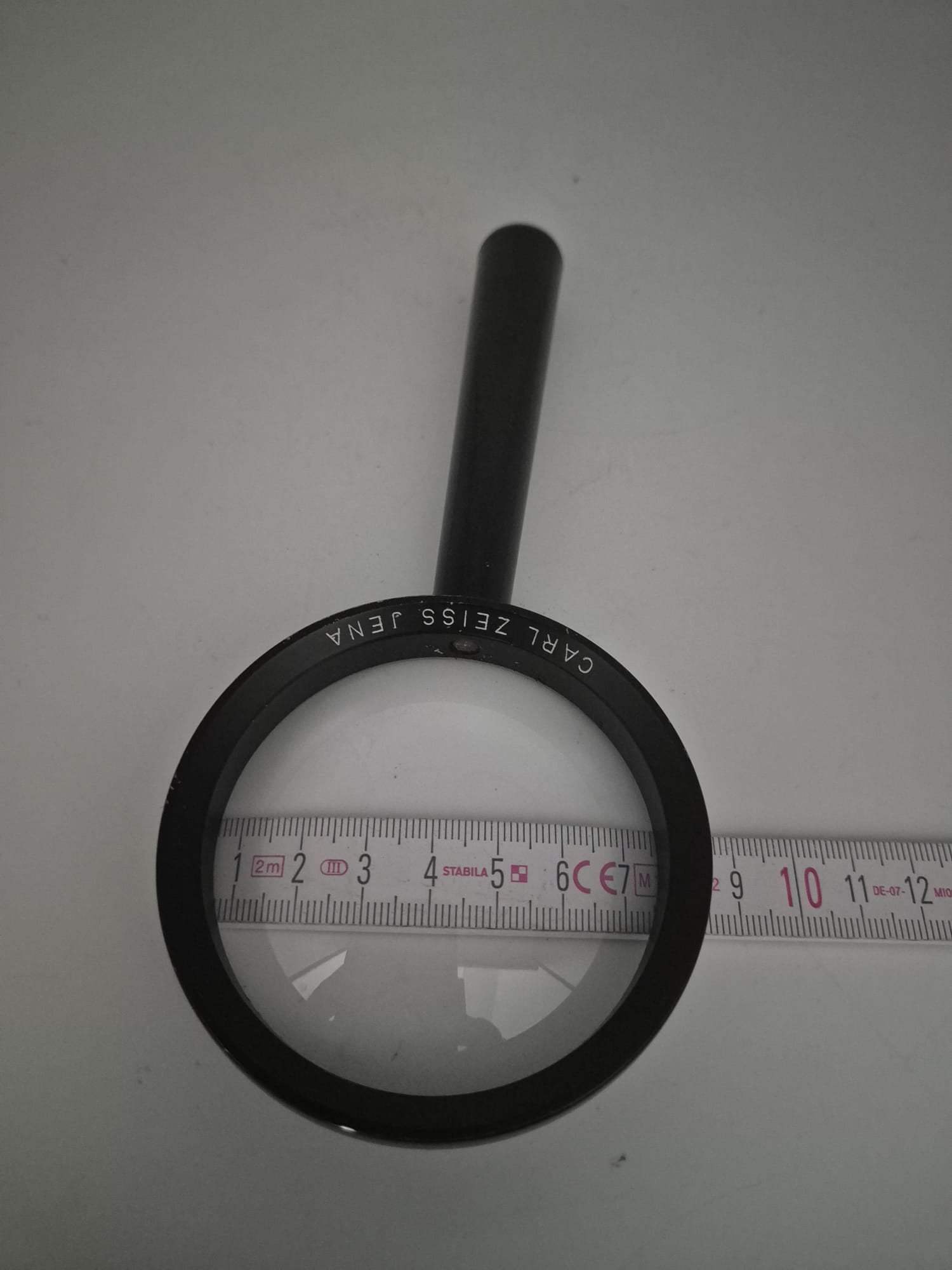 Carl Zeiss Jena Lupe / Leselupe Vintage – große Handlupe mit Glaslinse