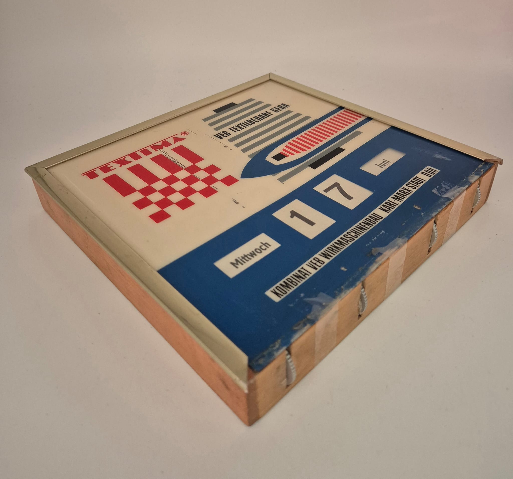 DDR Kalender „Textima / VEB Textilbedarf Gera“ – Kombinat VEB Wirkmaschinenbau Karl-Marx-Stadt