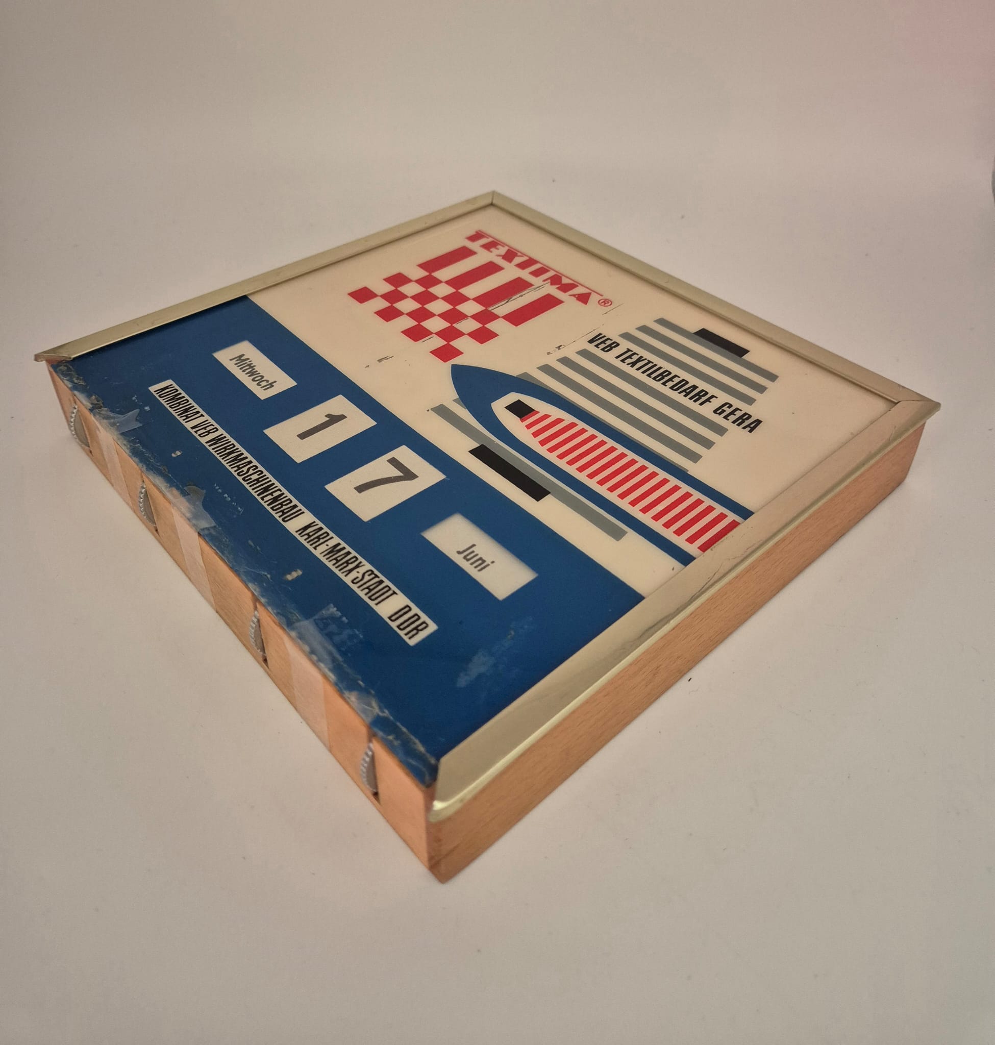 DDR Kalender „Textima / VEB Textilbedarf Gera“ – Kombinat VEB Wirkmaschinenbau Karl-Marx-Stadt