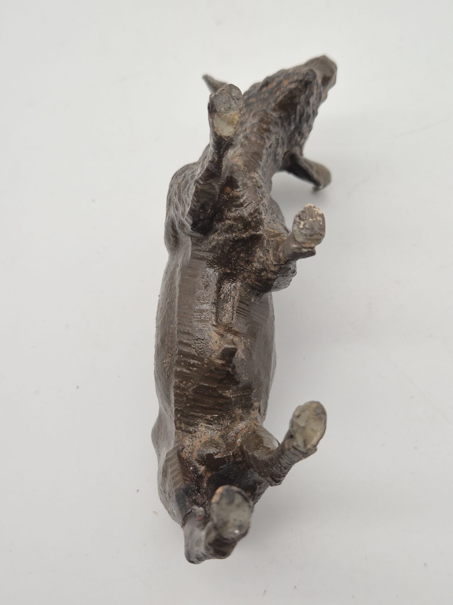 Alter Lineol Bison/Büffel Massefigur – ca. 8 cm – Sammlerfigur