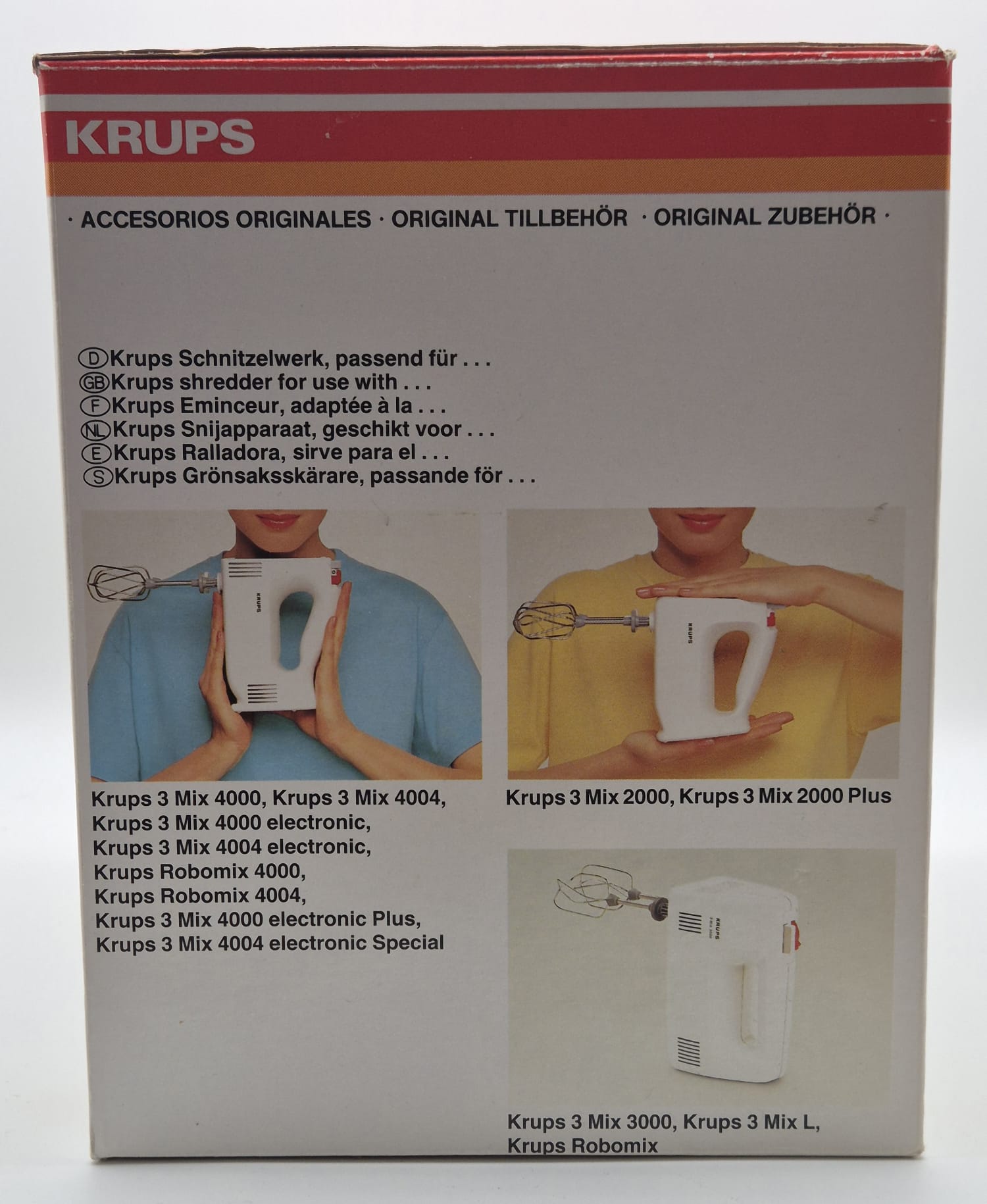 Krups Schnitzelwerk 367-70 – Original Zubehör mit OVP & 4 Edelstahlscheiben