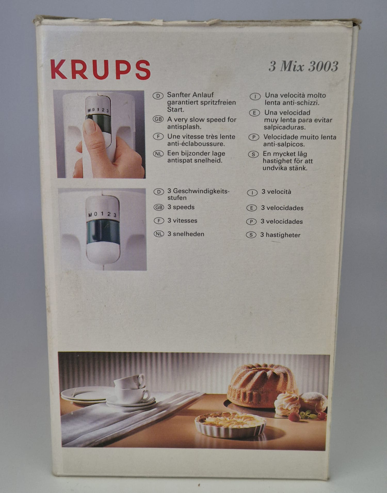 KRUPS 3 Mix 3003 Handmixer 190 W mit Originalverpackung & Zubehör