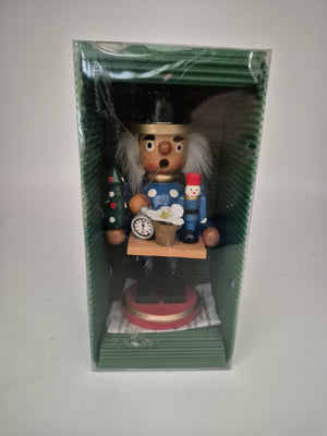 NEU: Räuchermann Händler mit Miniaturen und Originalverpackung ca. 15 cm