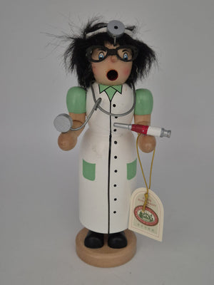 SIGRO Räucherfrau Ärztin / Doktor – Holz Räucherfigur ca. 19 cm