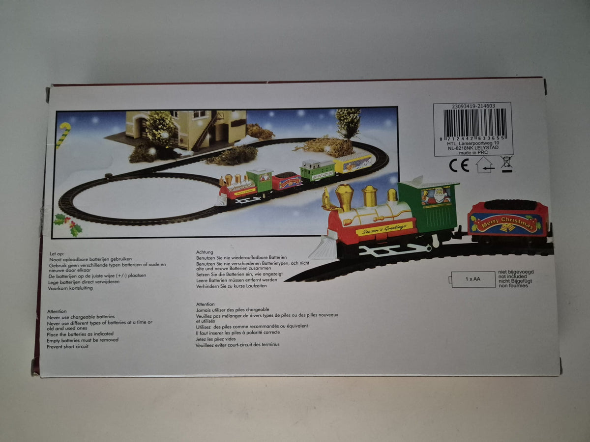 Christmas Express Train – batteriebetriebener Weihnachtszug mit Schienen neuwertig