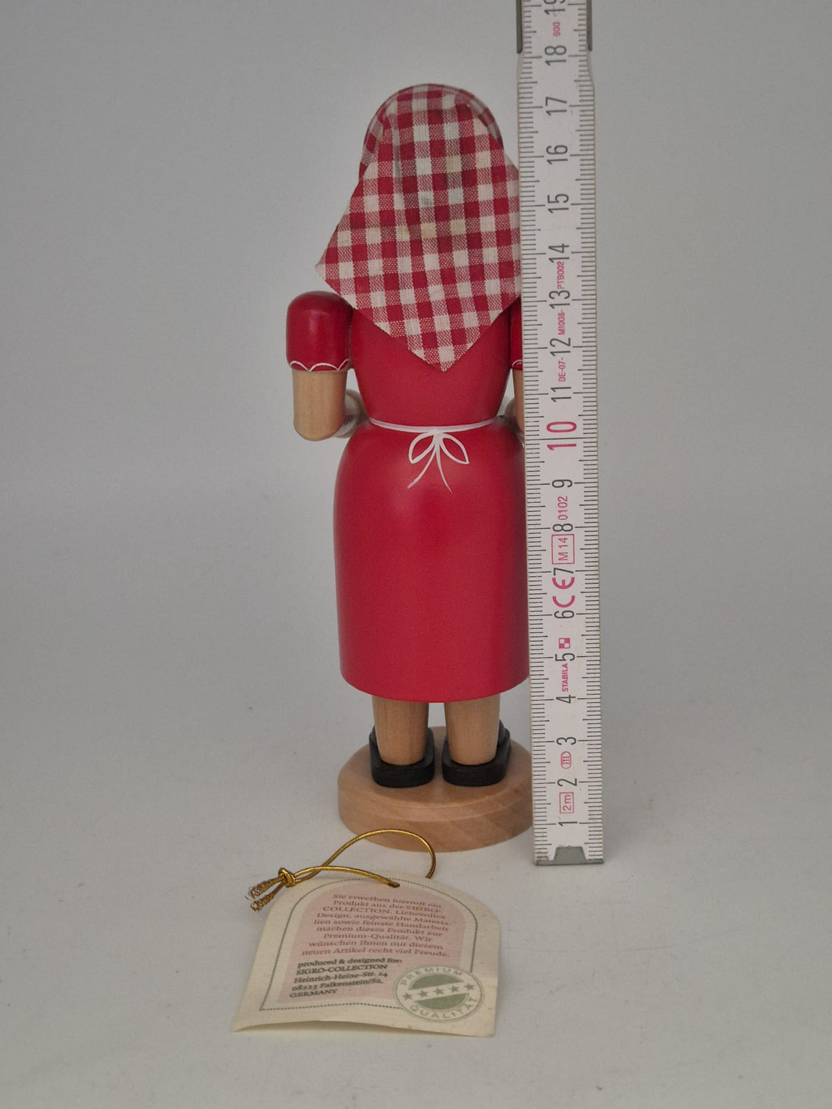 SIGRO Collection Räucherfrau „Kloßfrau“ aus Holz – ca. 18 cm unbenutzt