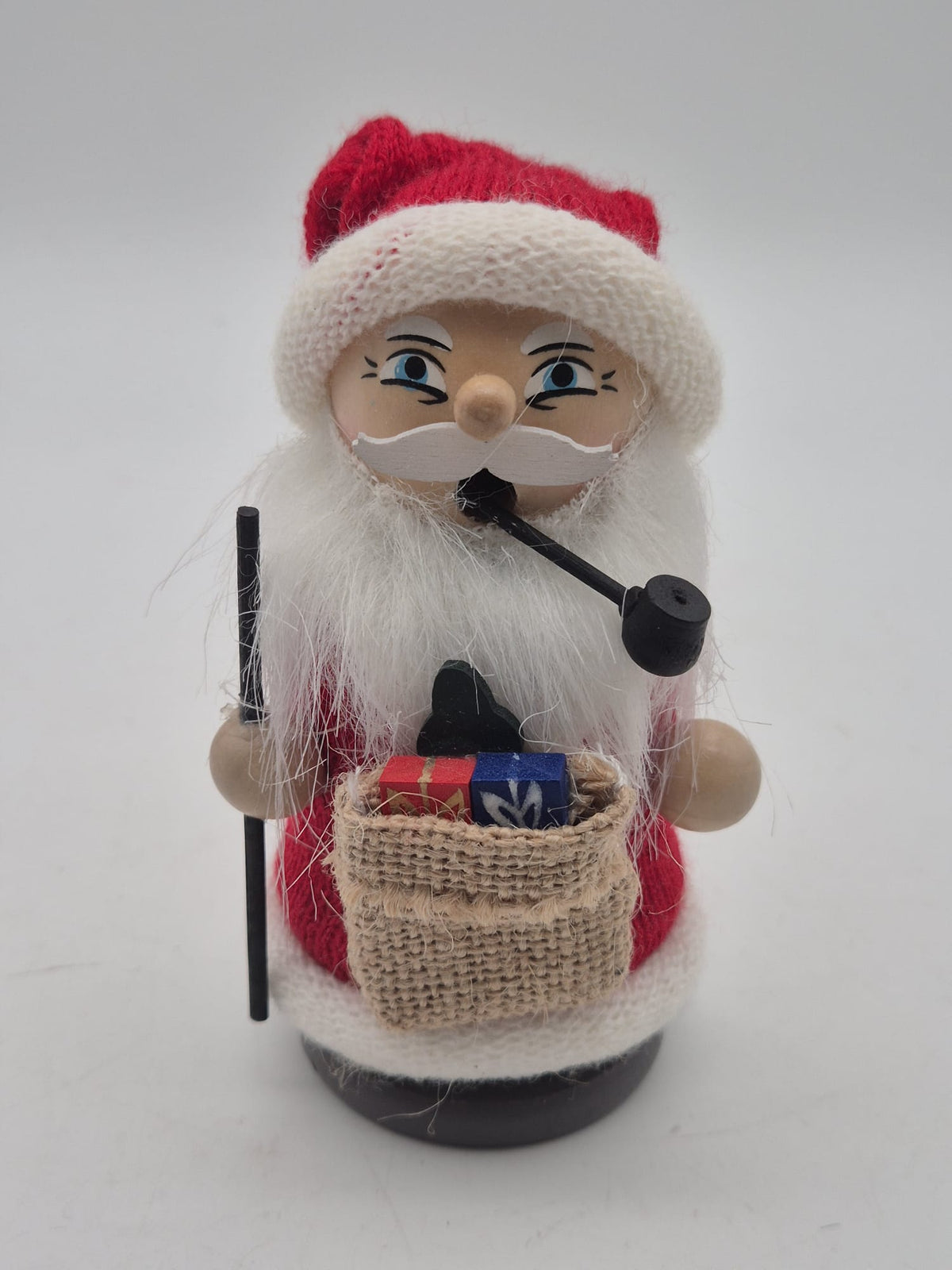 SIGRO Collection Räuchermann Weihnachtsmann mit Geschenken – ca. 12 cm unbenutzt
