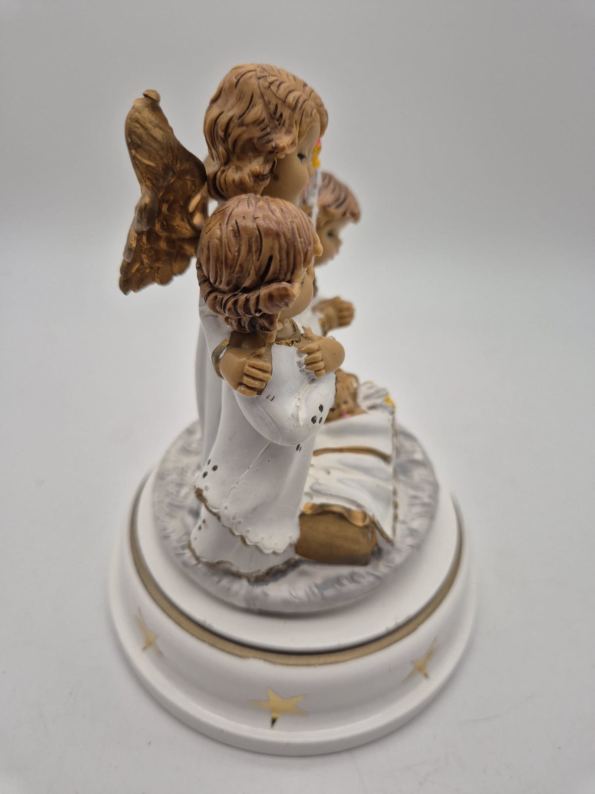 Vintage Spieluhr „Silent Night“ – Engel mit Jesuskind – Made in Italy