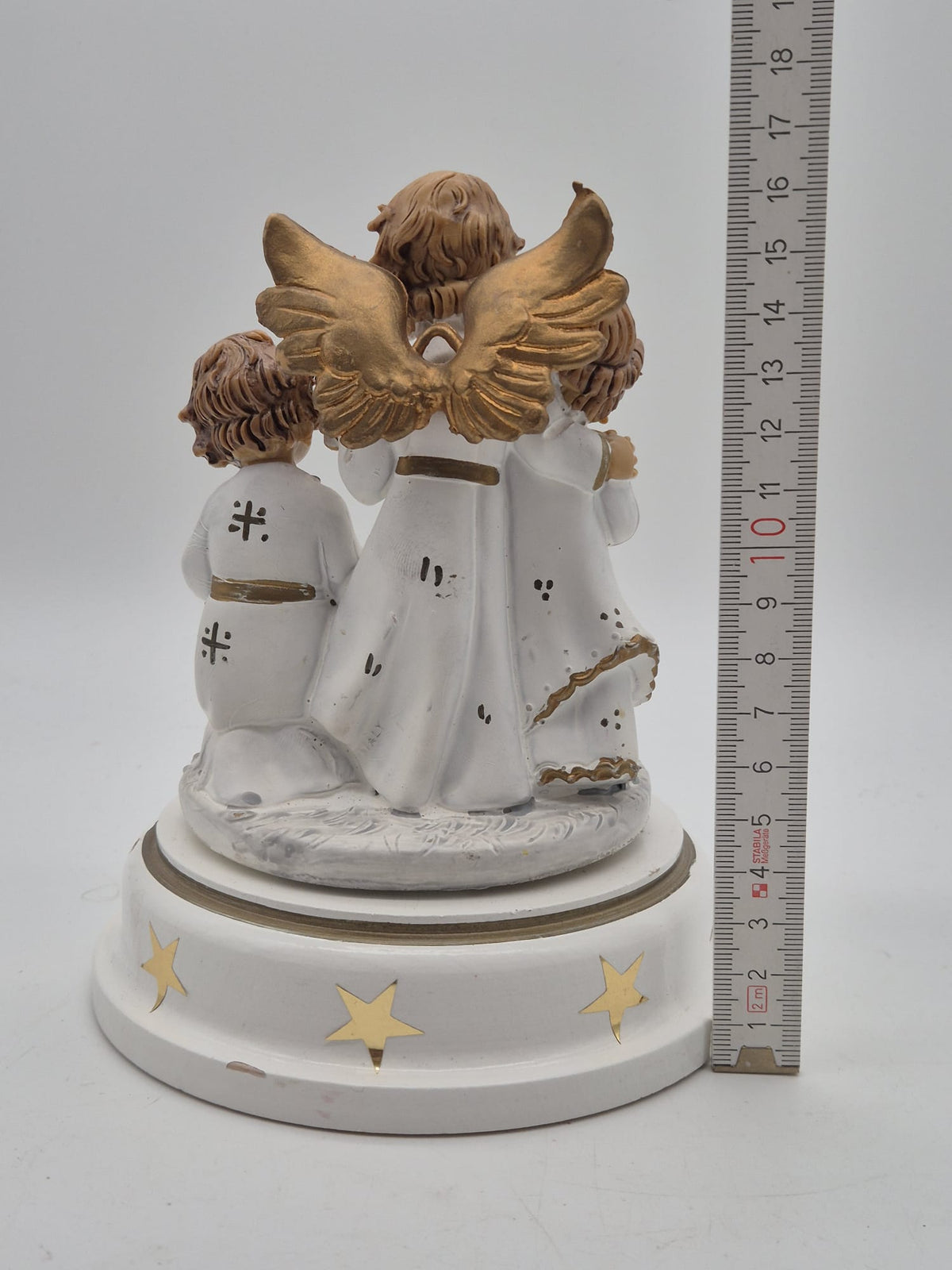 Vintage Spieluhr „Silent Night“ – Engel mit Jesuskind – Made in Italy