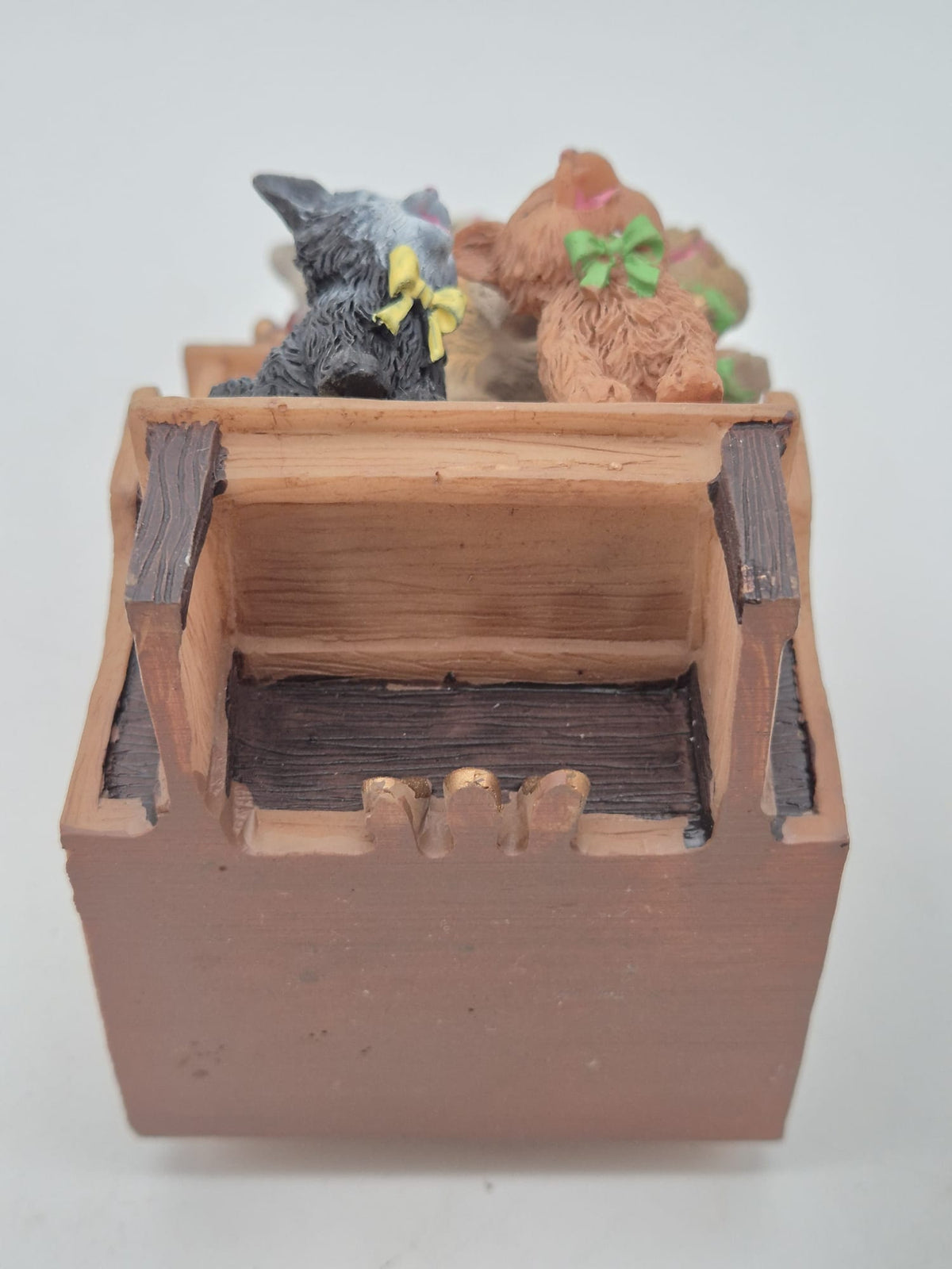 Spieluhr „Katzen am Klavier“ – Kunststoffmasse – ca. 15 cm