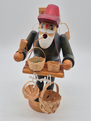 Schulte Räuchermann Korbhändler mit Bauchladen – Holz – ca. 20 cm