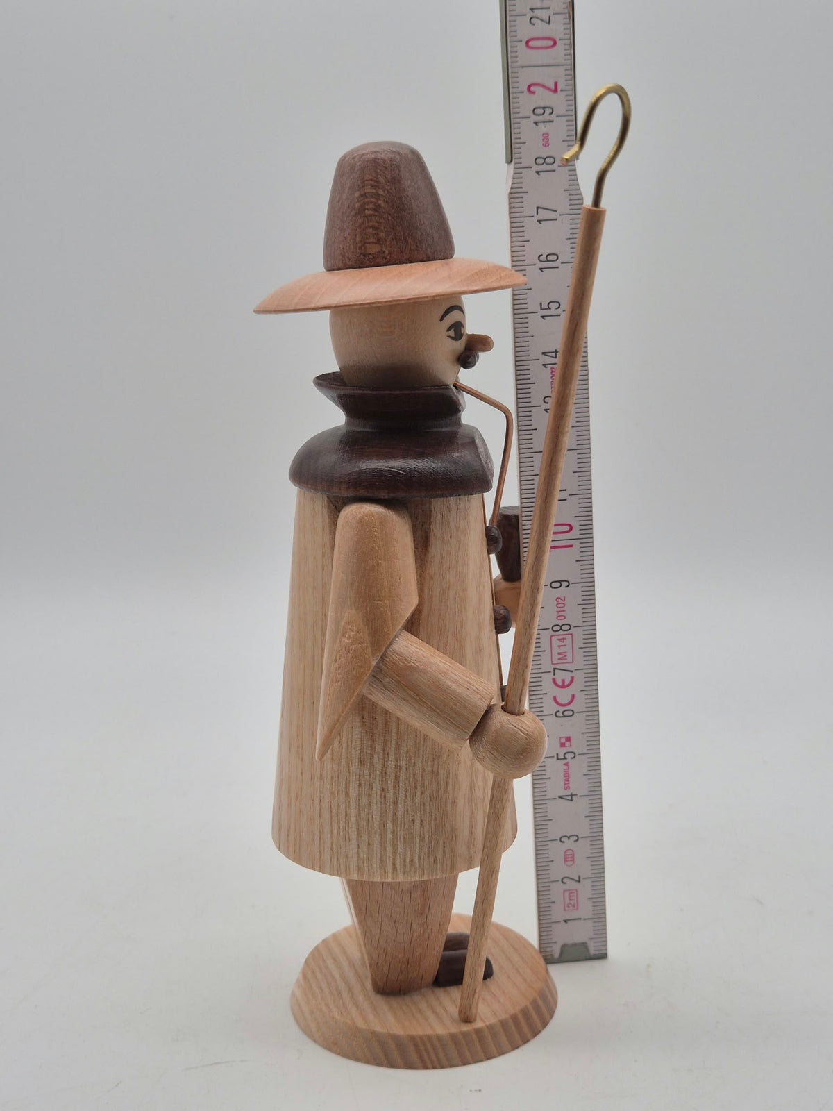 Räuchermann Schäfer mit Hirtenstab – Echt Erzgebirge – ca. 20 cm – OVP